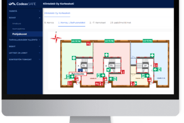 Pohjakuvanäkymä Codeax SAFEssa